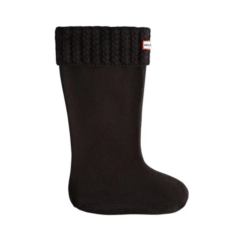 Hunter Woman’s Black Cable Knit Boot Socks
